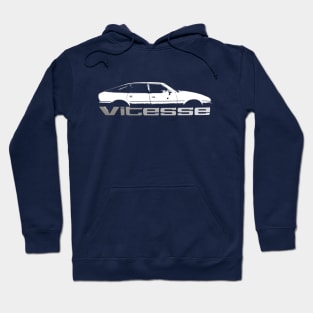 Rover SD1 Vitesse 1980s classic car block side and badge Hoodie